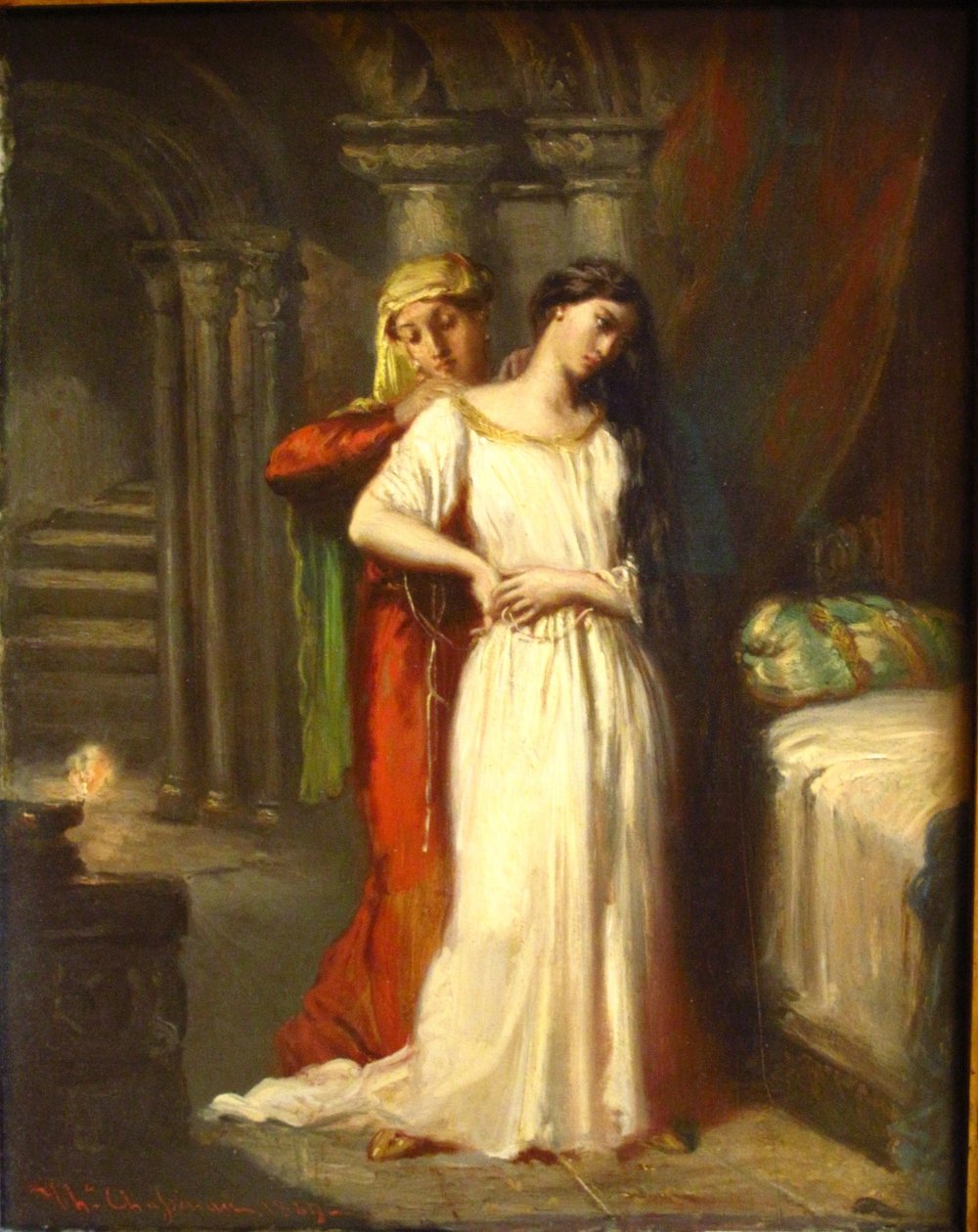 Solnedgangen i Desdemona af Théodore Chassériau