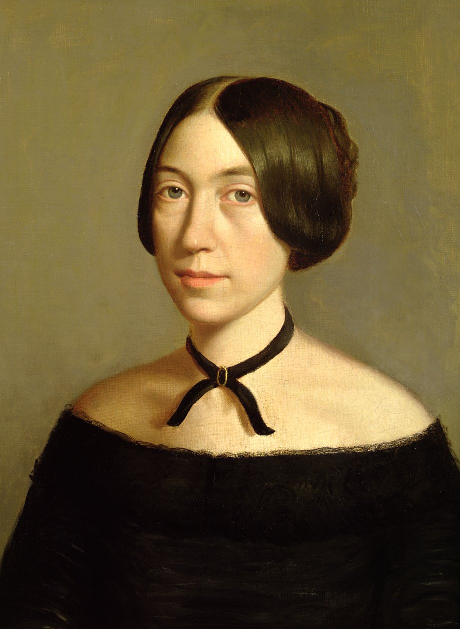 Portræt af Madame Victor Mottez, ca. 1840 af Théodore Chassériau