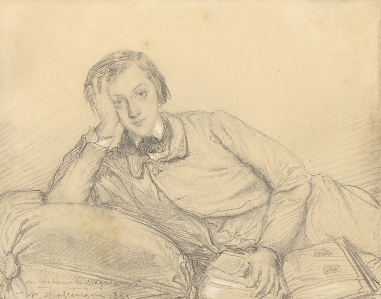 Portræt af Raymond de Magnoncourt af Théodore Chassériau