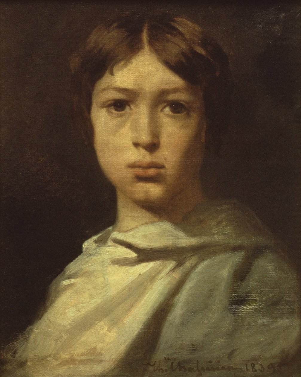 Portræt af en ung dreng, eller The Artists Color Grinder, 1839 af Théodore Chassériau