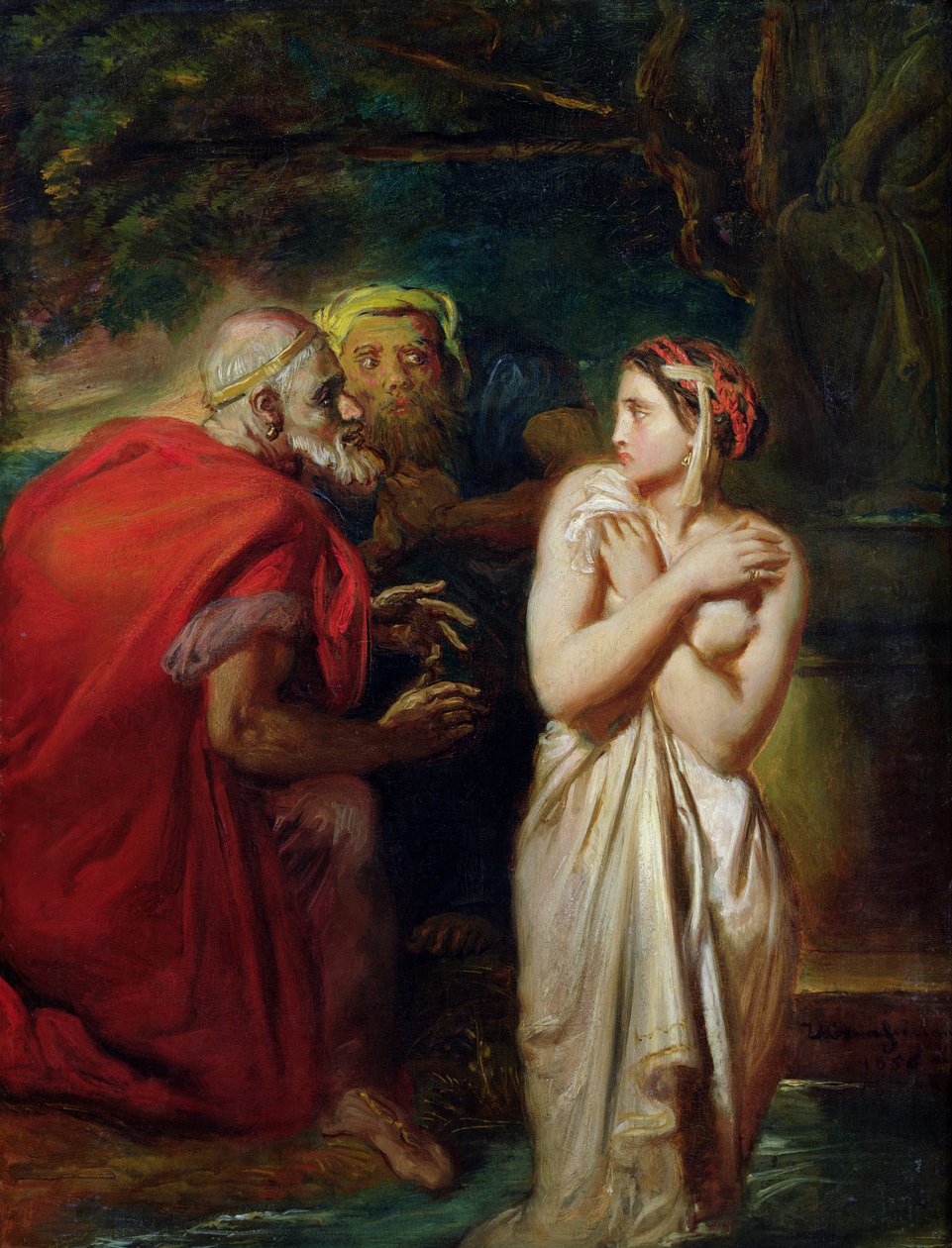 Susanna og de ældre, 1856 af Théodore Chassériau