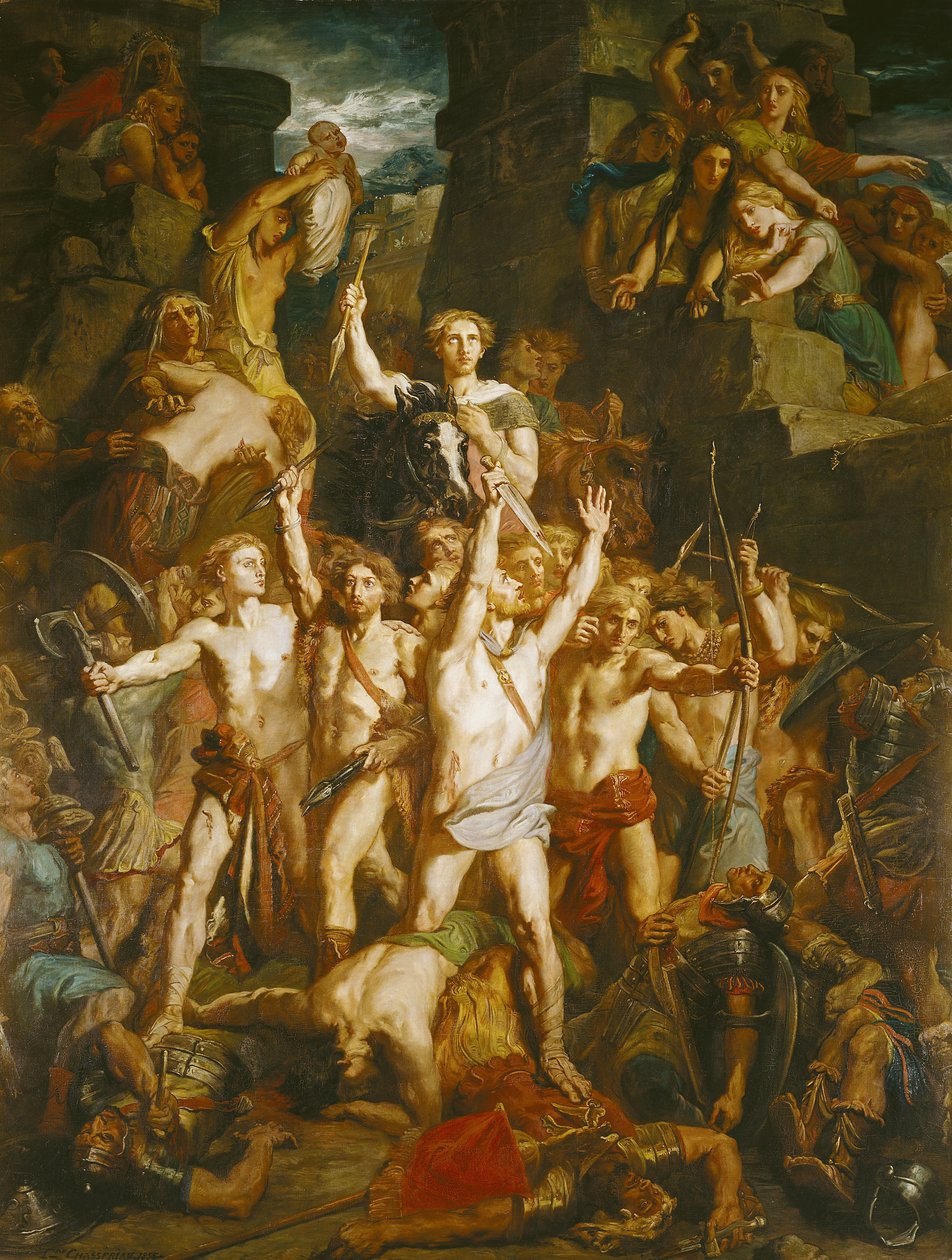 Galliens forsvar, 1855 af Théodore Chassériau