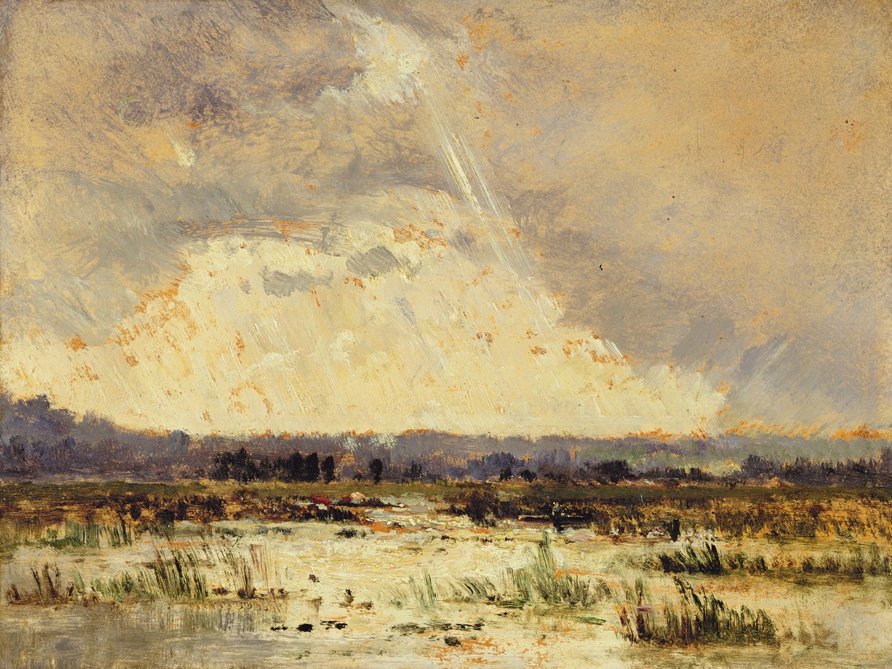 Mosen i Souterraine, 1842 af Pierre Etienne Theodore Rousseau