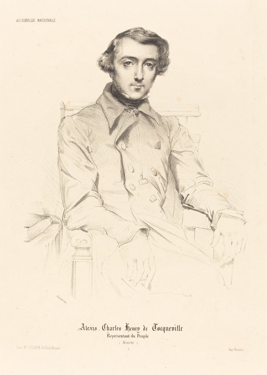 Alexis Charles Henry de Tocqueville af Théodore Chassériau
