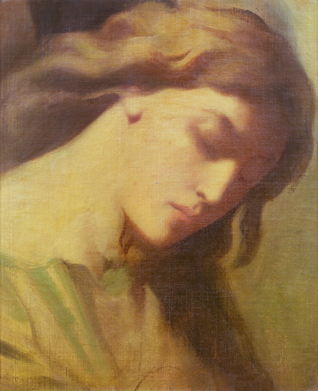 En engel, studie for Oliebjerget, 1840 af Théodore Chassériau