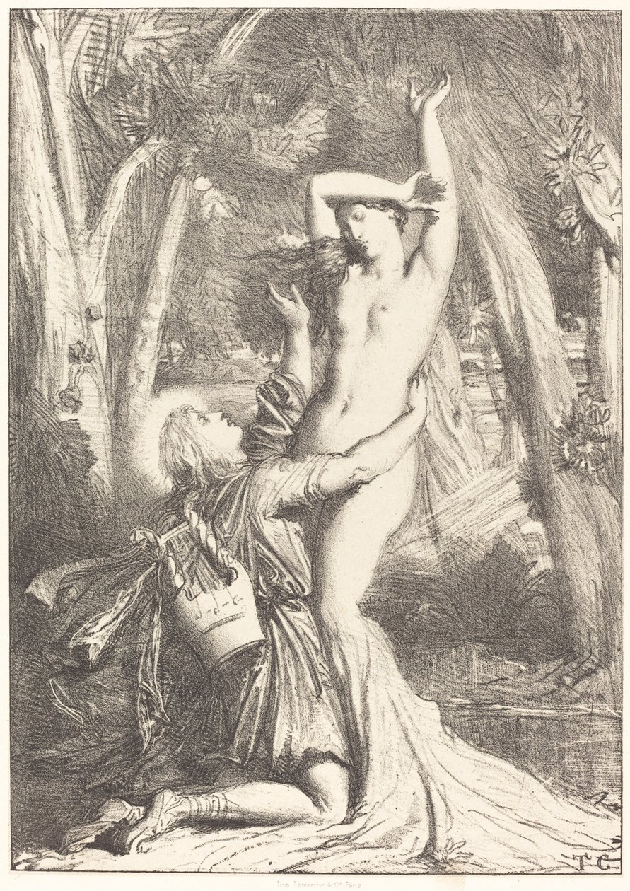 Apollo og Daphne af Théodore Chassériau