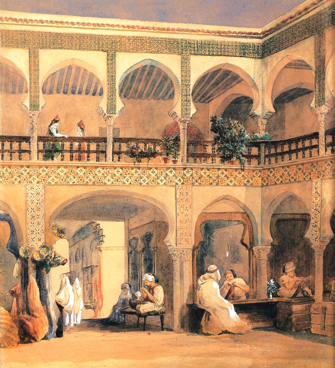 Bazaar i Orleans, 1840