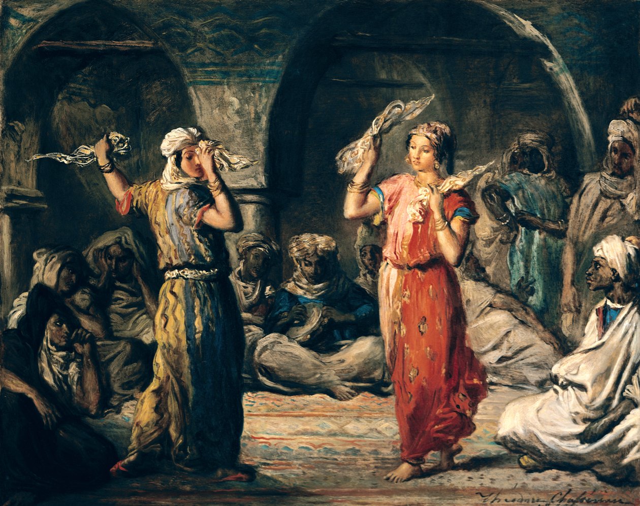 Lommetørklædernes dans, 1849 af Théodore Chassériau