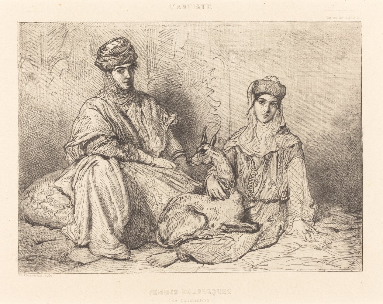 mauriske kvinder af Konstantin af Théodore Chassériau