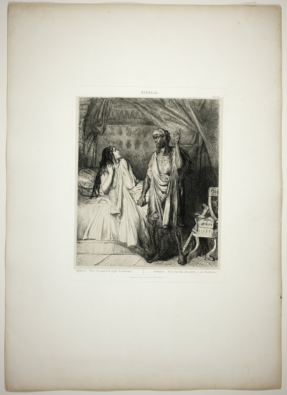 Har du bedt i aften, Desdemona, plade tolv fra Othello af Théodore Chassériau