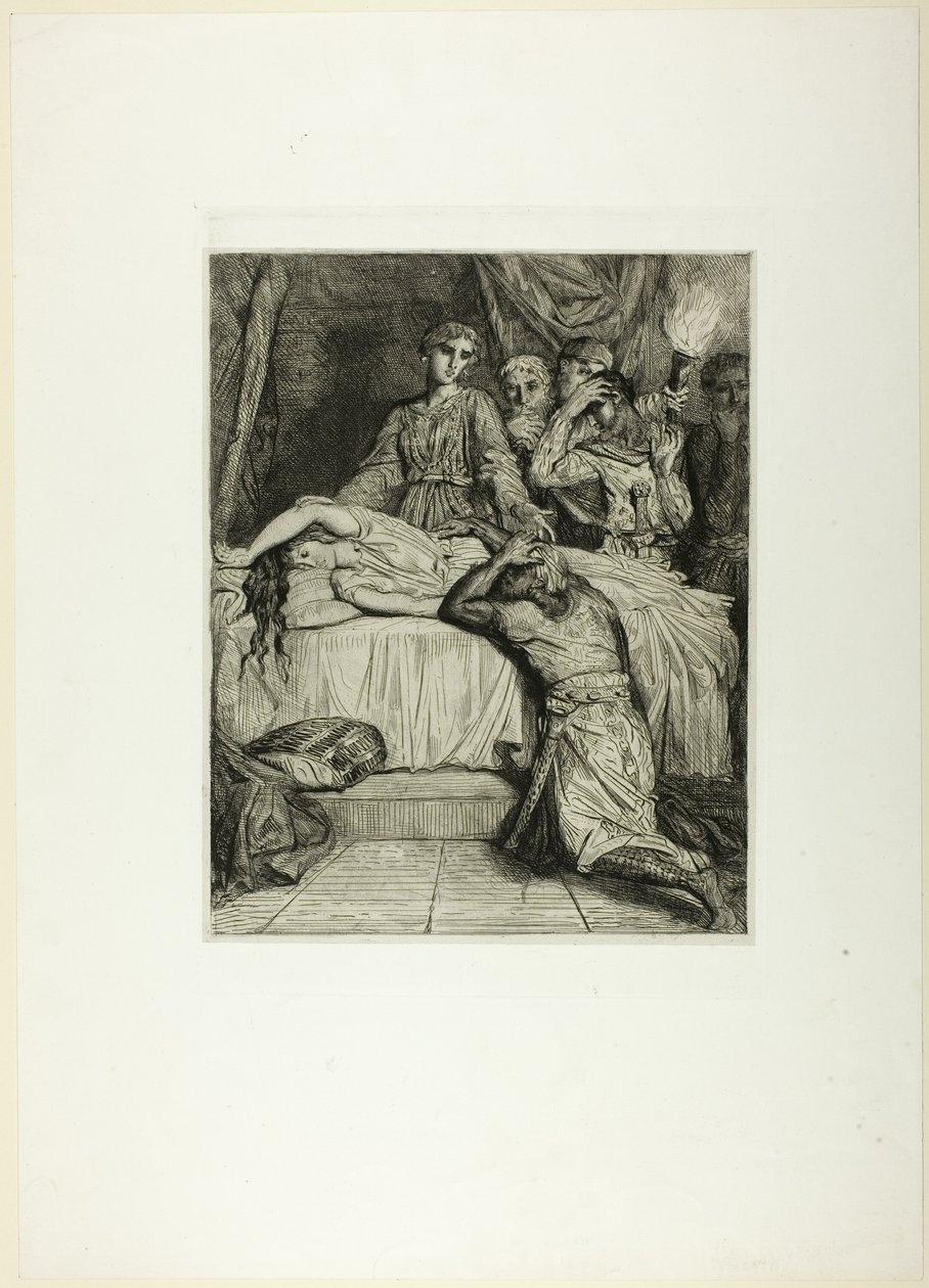 Åh! Åh! Åh!, tallerken fjorten fra Othello af Théodore Chassériau