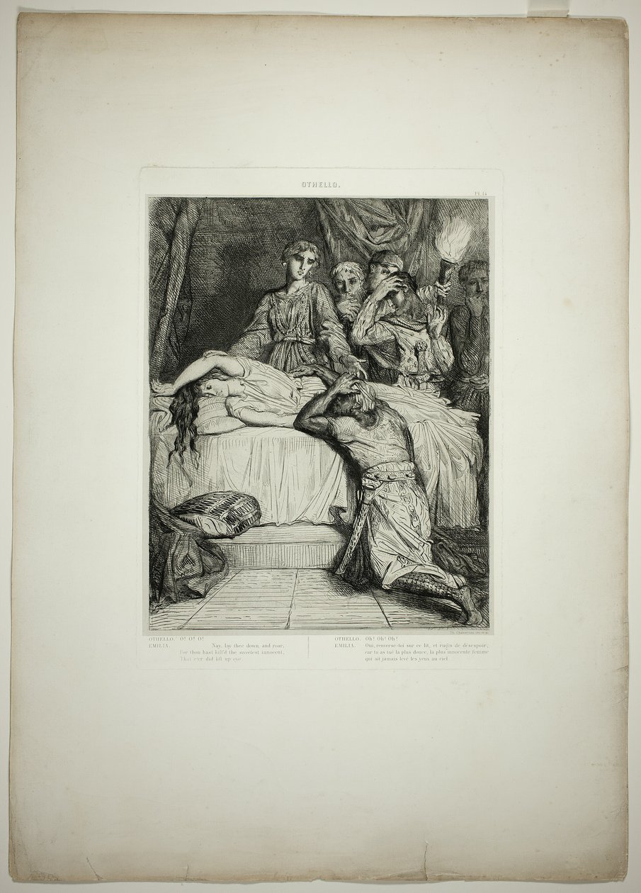 Oh! Oh! Oh!, plade 14 fra Othello af Théodore Chassériau