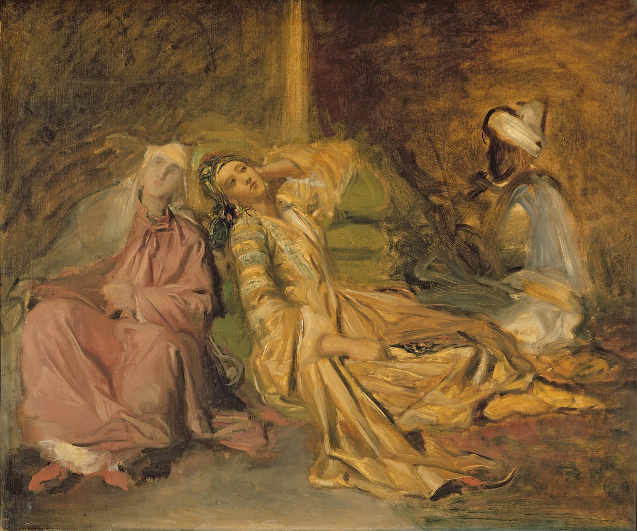 Studie til det indre af et Harem af Théodore Chassériau