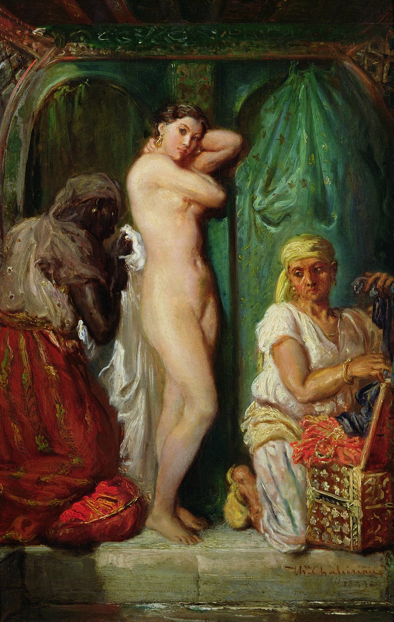 Badet i haremmet, 1849 af Théodore Chassériau