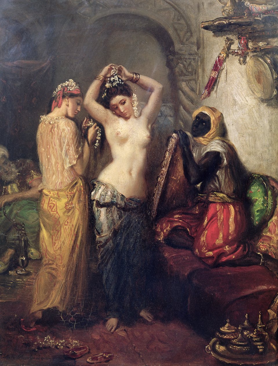 Toilettet i Seraglio af Théodore Chassériau