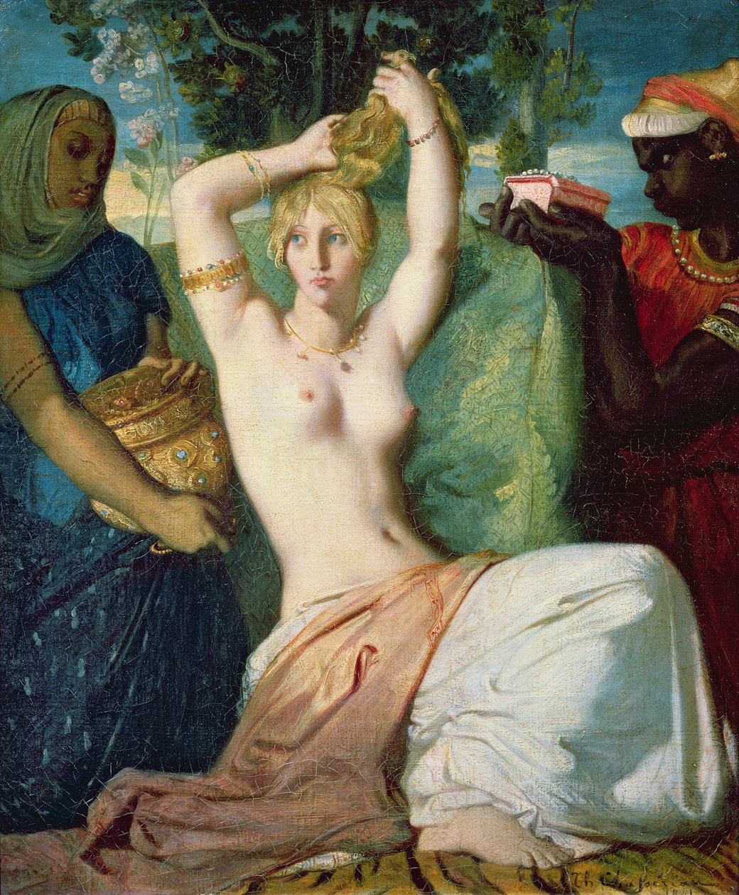 Esthers toilet, 1841 af Théodore Chassériau