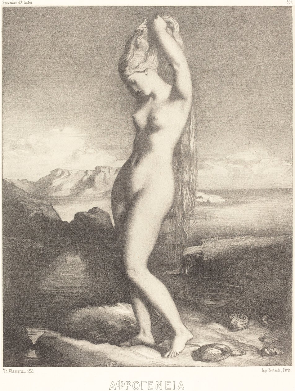 Venus Anadyomene af Théodore Chassériau