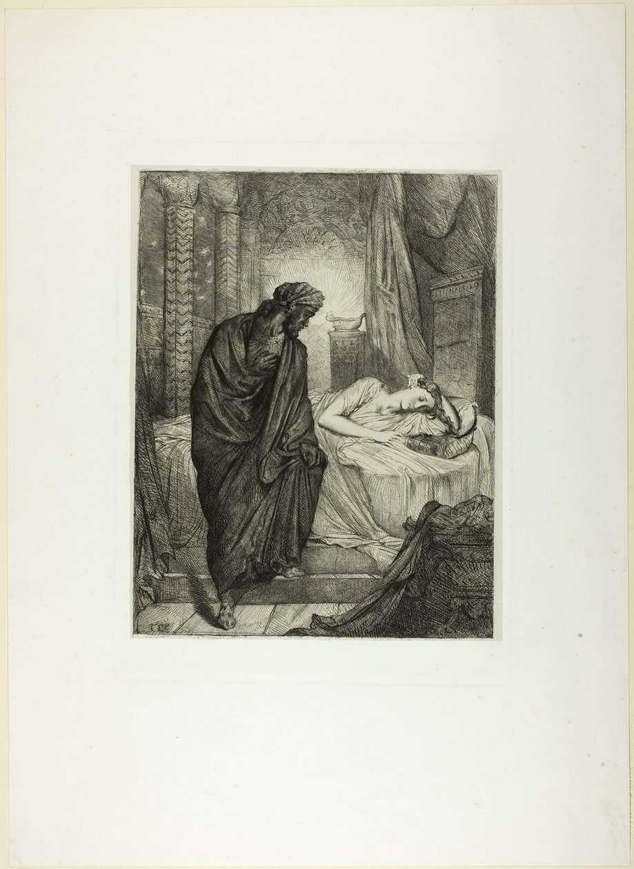 Yet She Must Die, tallerken elleve fra Othello af Théodore Chassériau