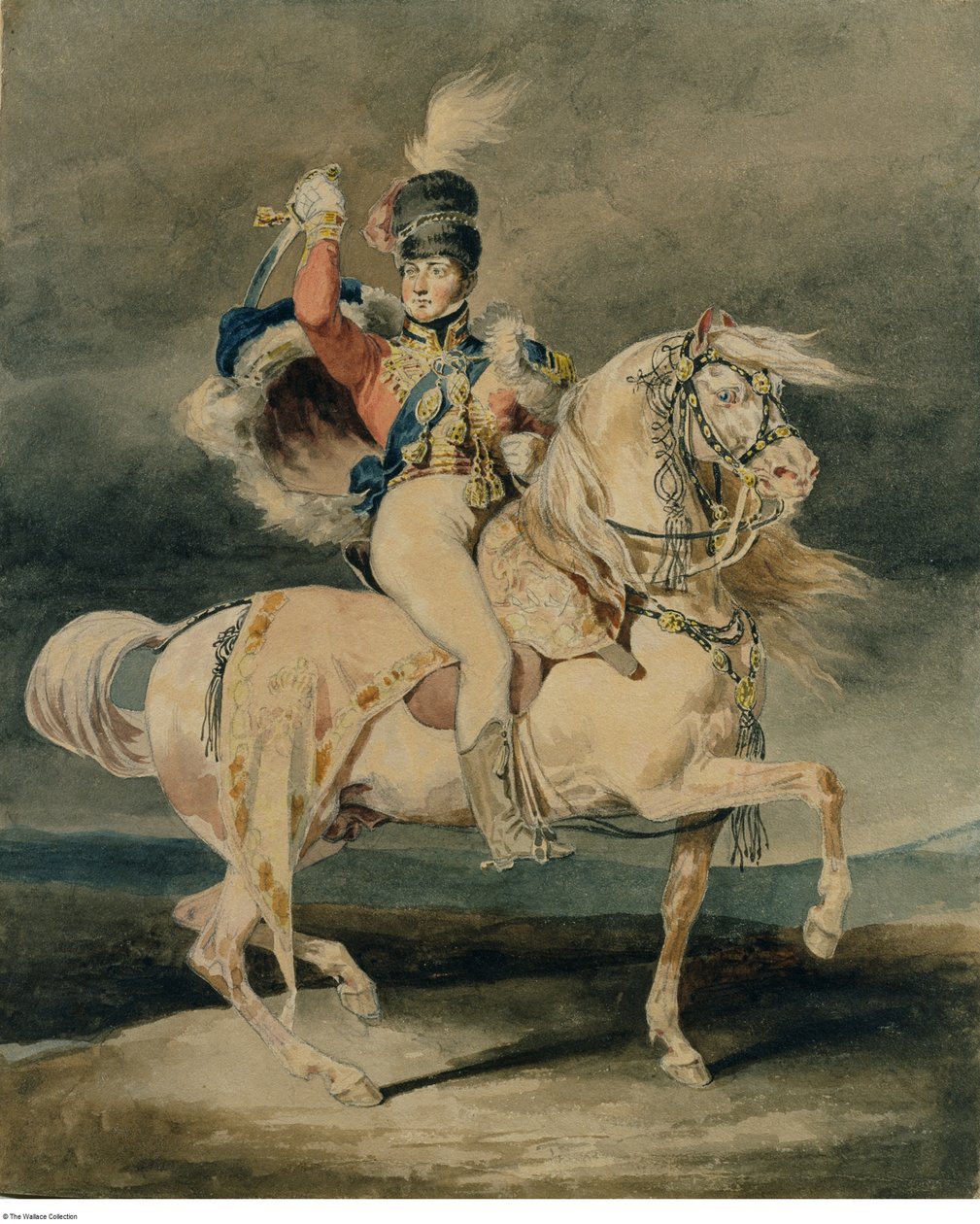 Géricault - George IV som prins af Wales (efter Harlow), sandsynligvis 1820 - 1821 af Theodore Gericault