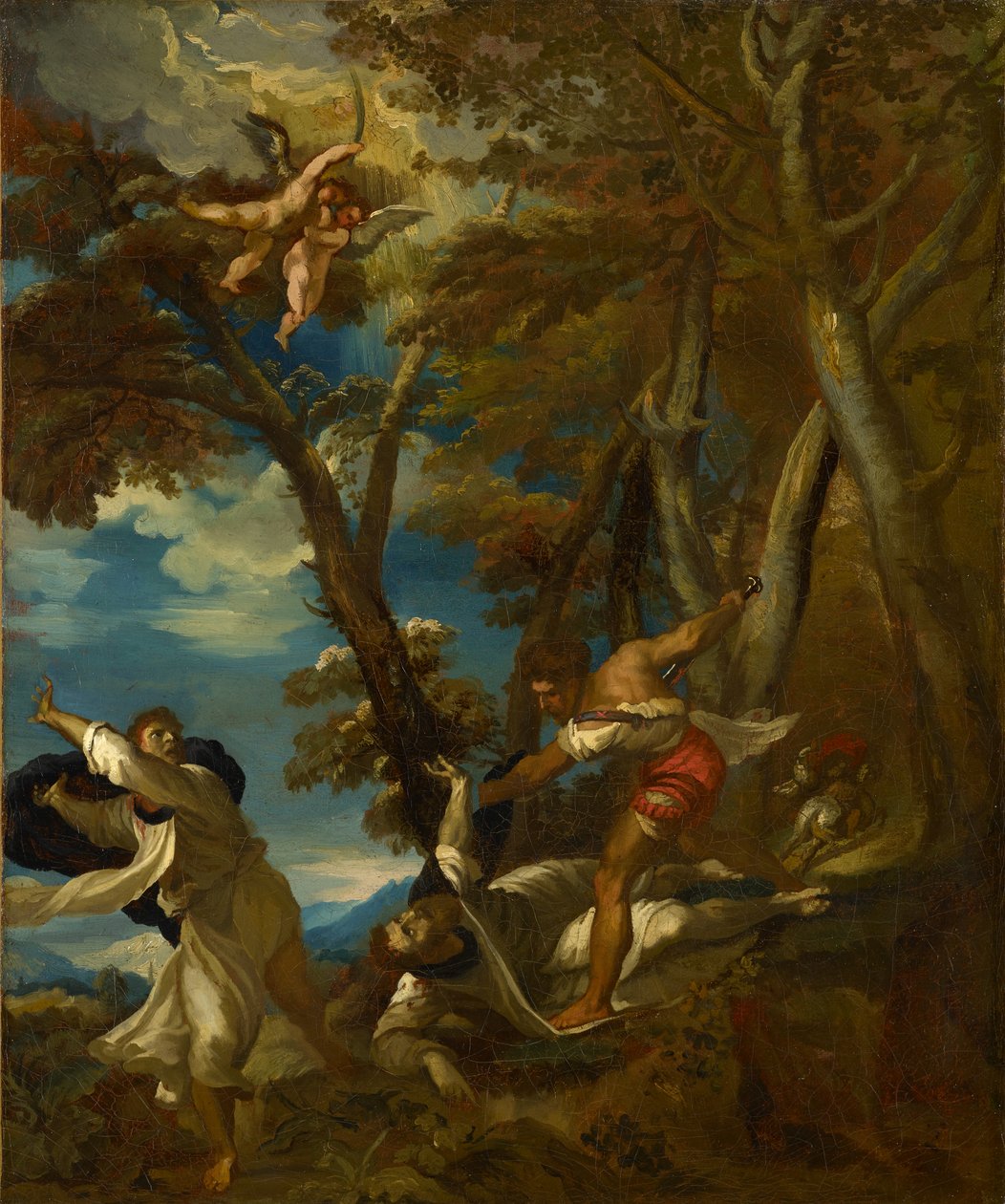 Sankt Peters martyrium (efter Tizian) af Theodore Gericault