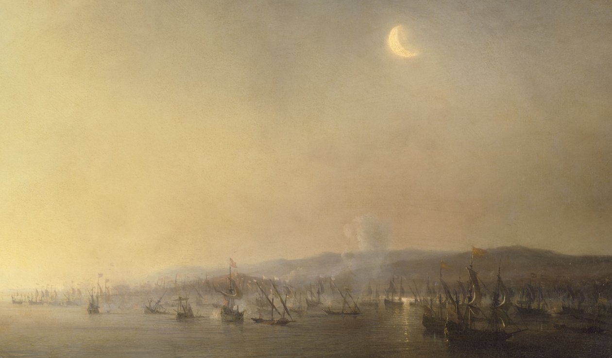 Flådekamp ved Cartagena den 3. september 1643 af Théodore Gudin i 1844 af Theodore Gudin
