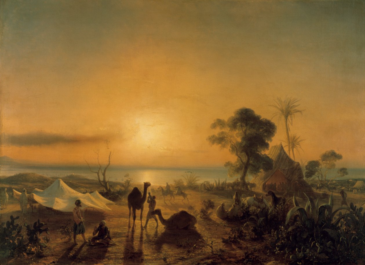 Lejren ved Staoueli, 1830. af Jean Antoine Theodore Gudin