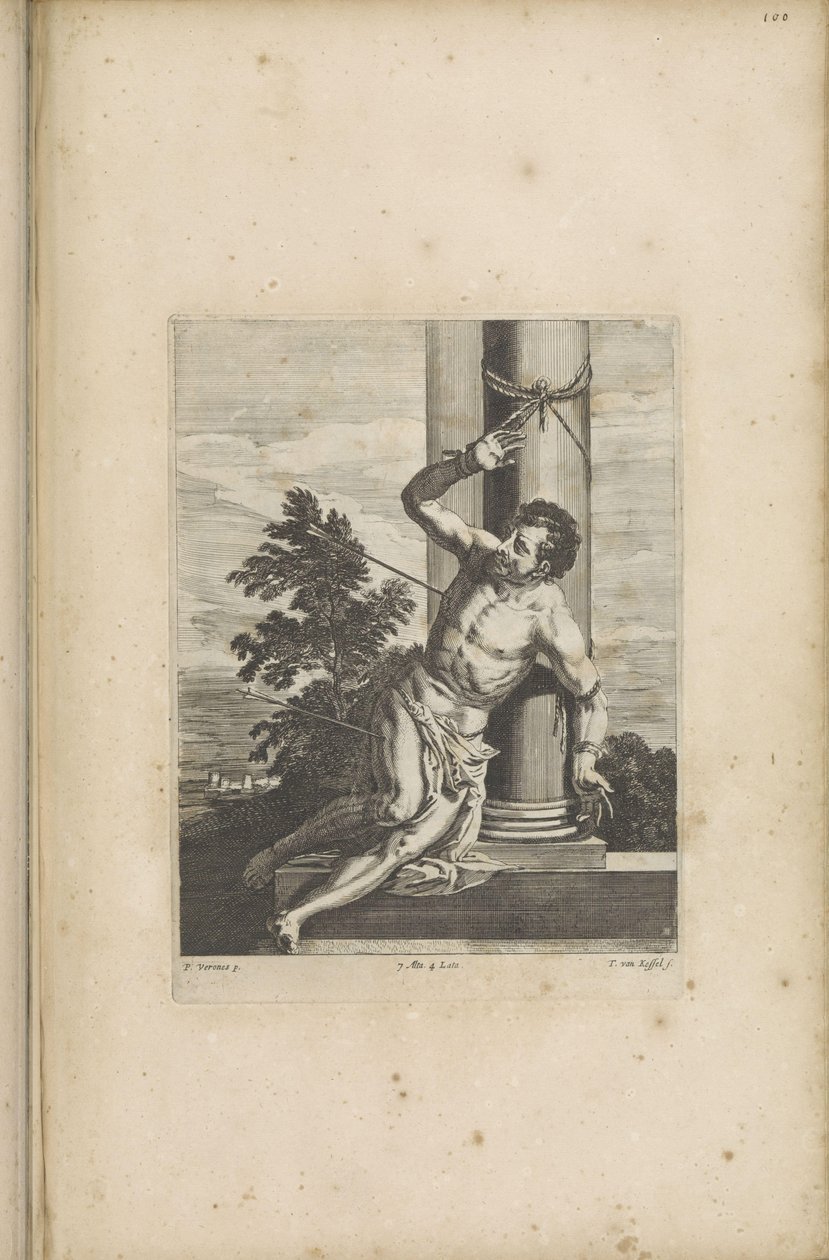 Sankt Sebastians martyrium af Théodorus van Kessel