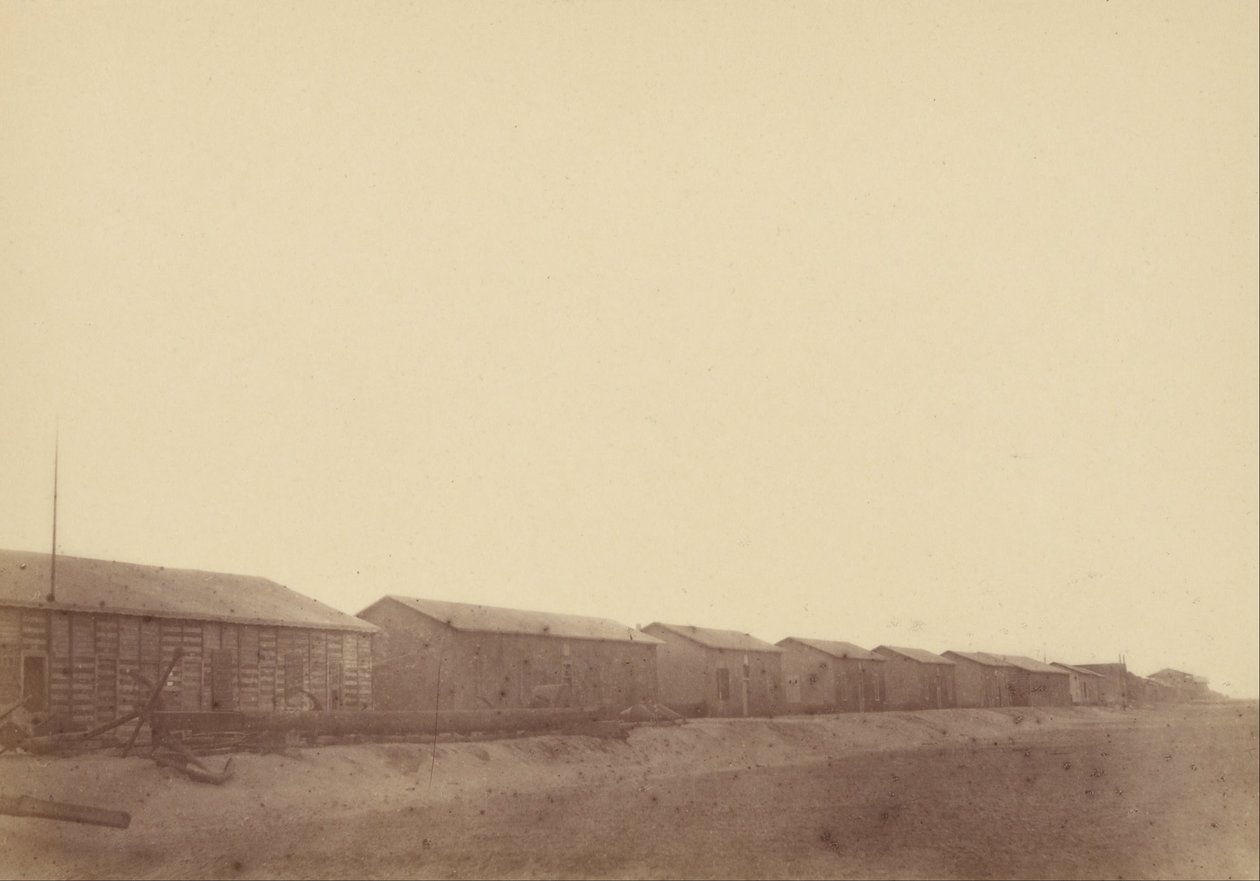(Landskab med lagre) af Théodule Devéria