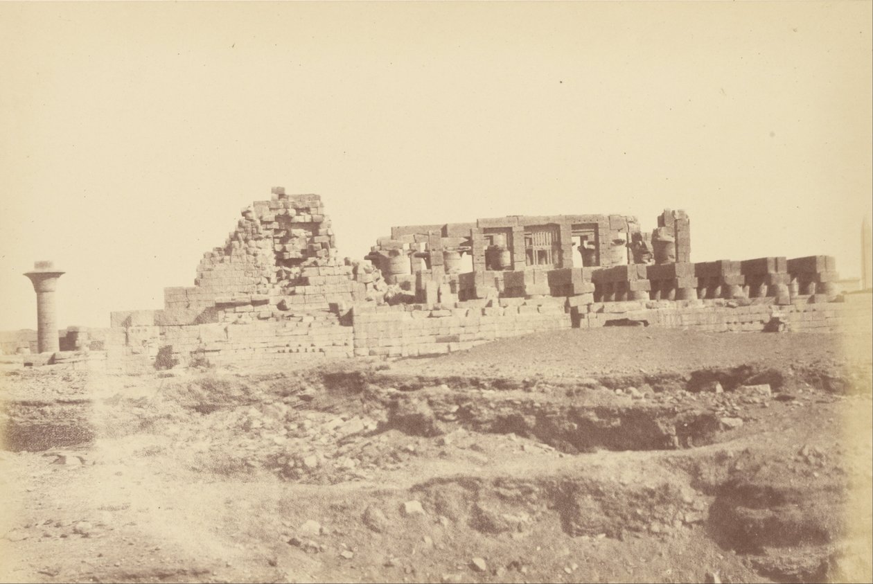 (Oversigt over Karnak inklusive Tothmes IIIs Covered Walk) af Théodule Devéria