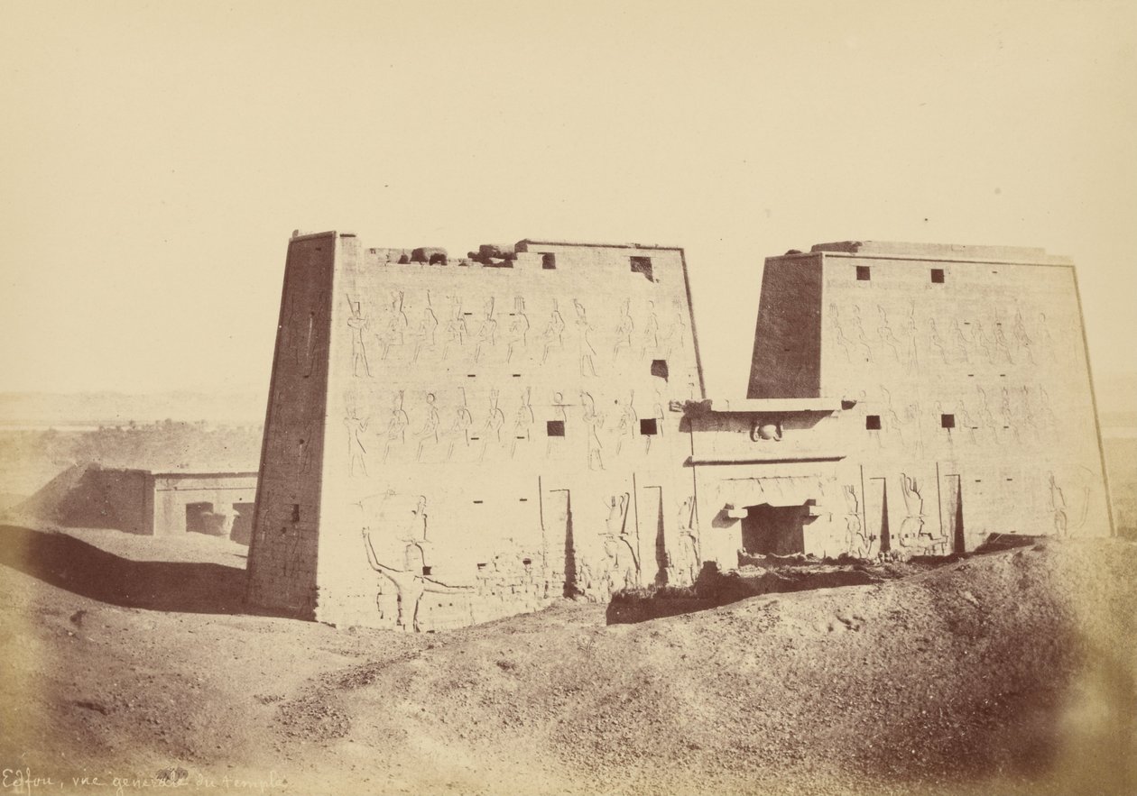 (Oversigt over Edfu -templet) af Théodule Devéria