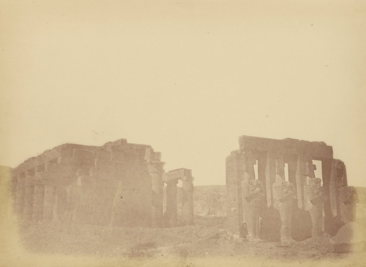 Oversigt over Ramesseum af Théodule Devéria