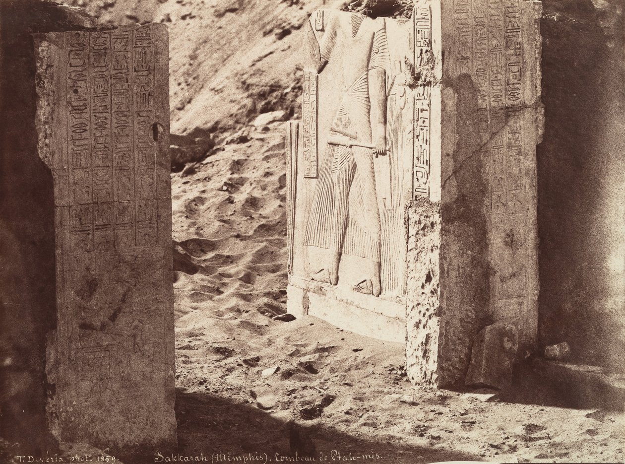 Ptahmoses grav, Saqqara Memphis, 1859. af Théodule Devéria