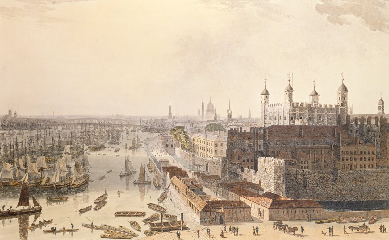 Udsigt over London mod vest fra St. Katherine