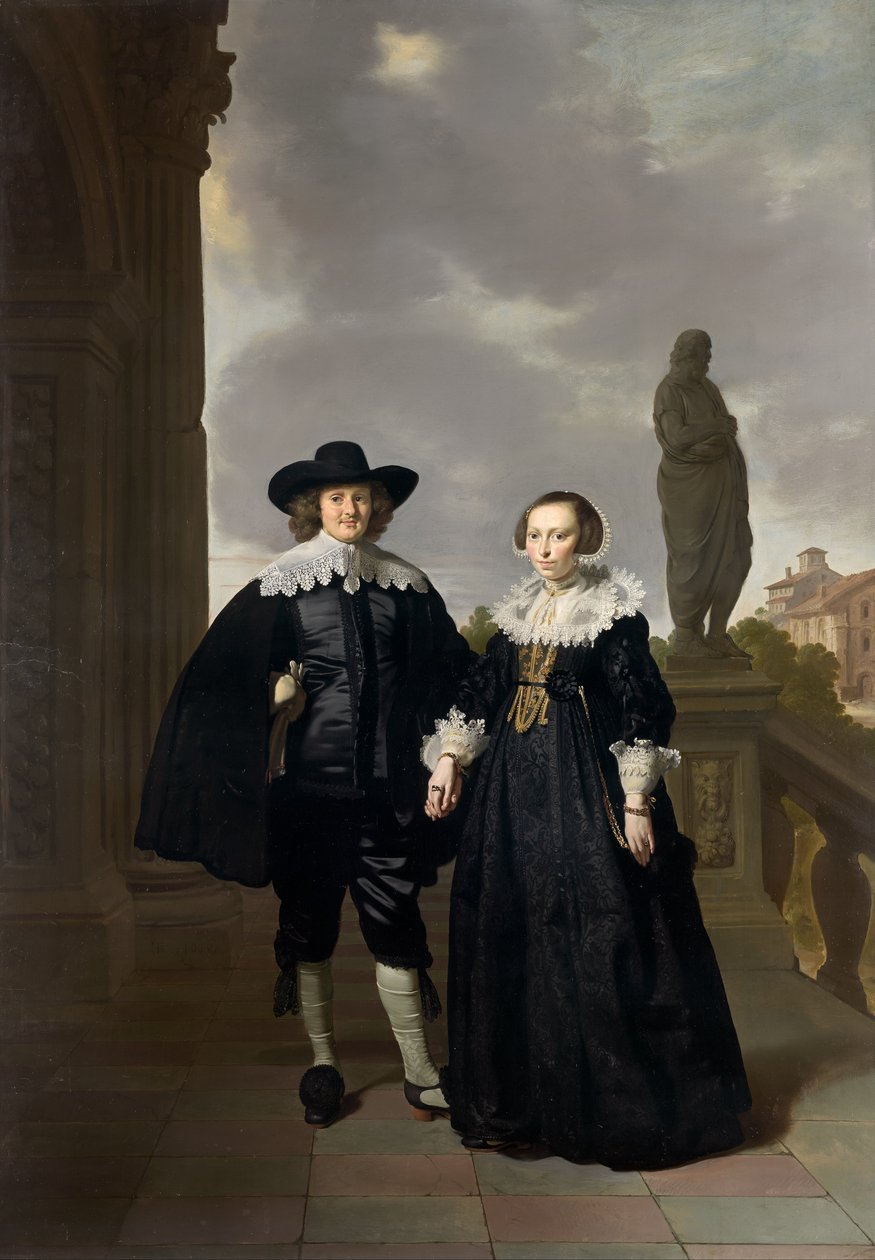 Frederick van Velthuysen og hans kone, Josina af Thomas de Keyser