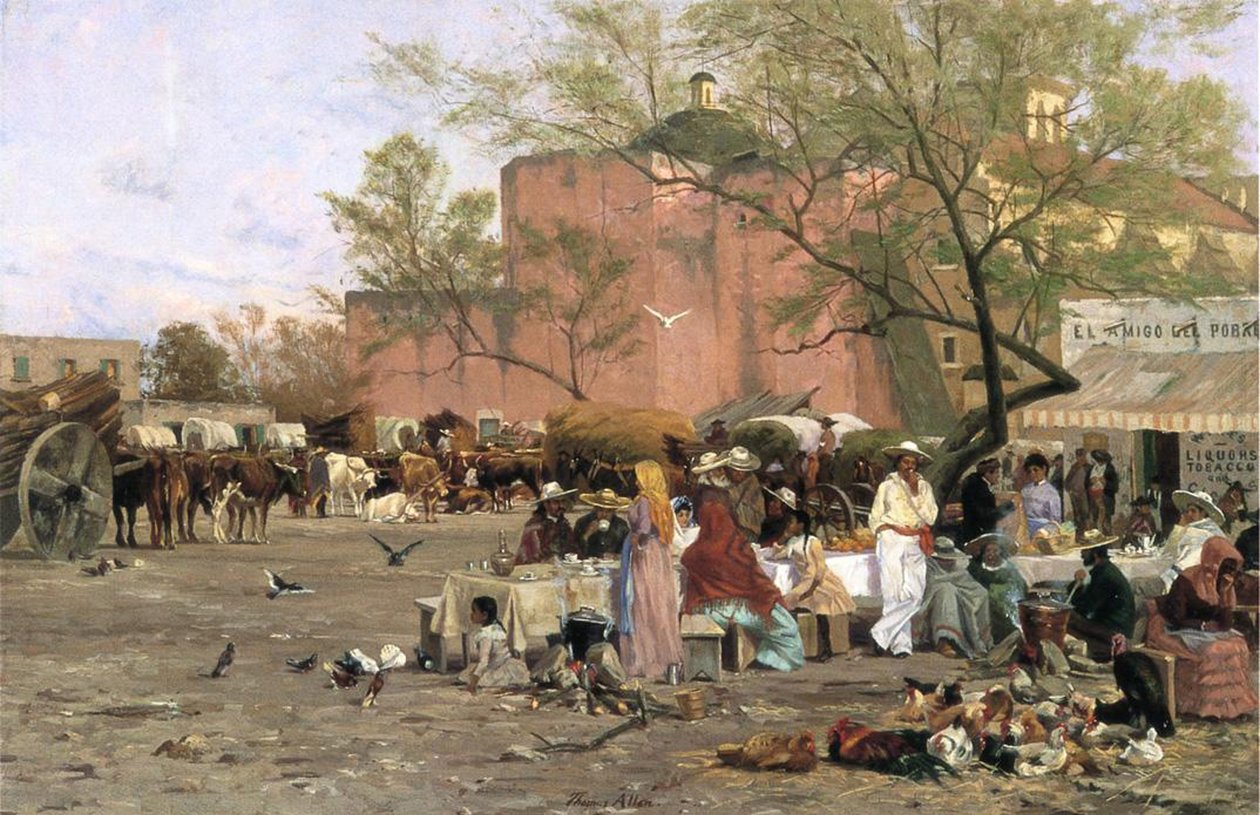 Market Plaza, 1879 af Thomas Allen