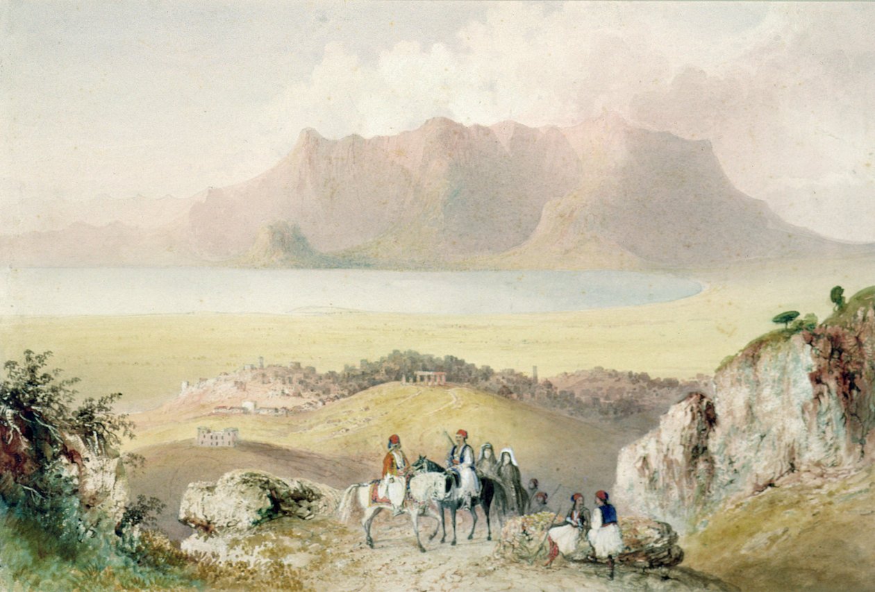 En udsigt i Grækenland af Thomas Allom