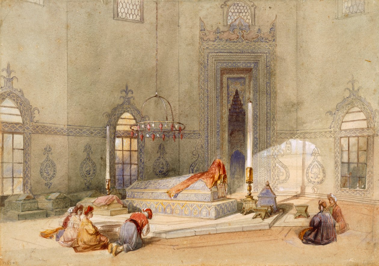 Sultan Mohmeds mausoleum, Brusa af Thomas Allom