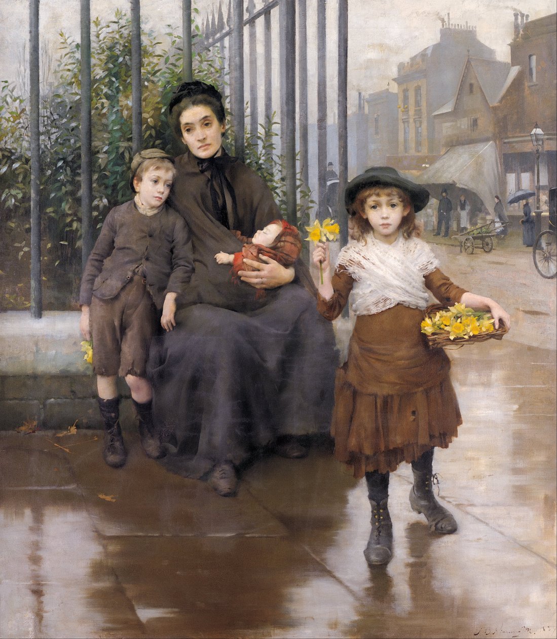 Fattigdomens knivspids af Thomas Benjamin Kennington