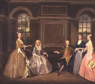 Familierne Broke og Bowes, 1740 af Thomas Bardwell