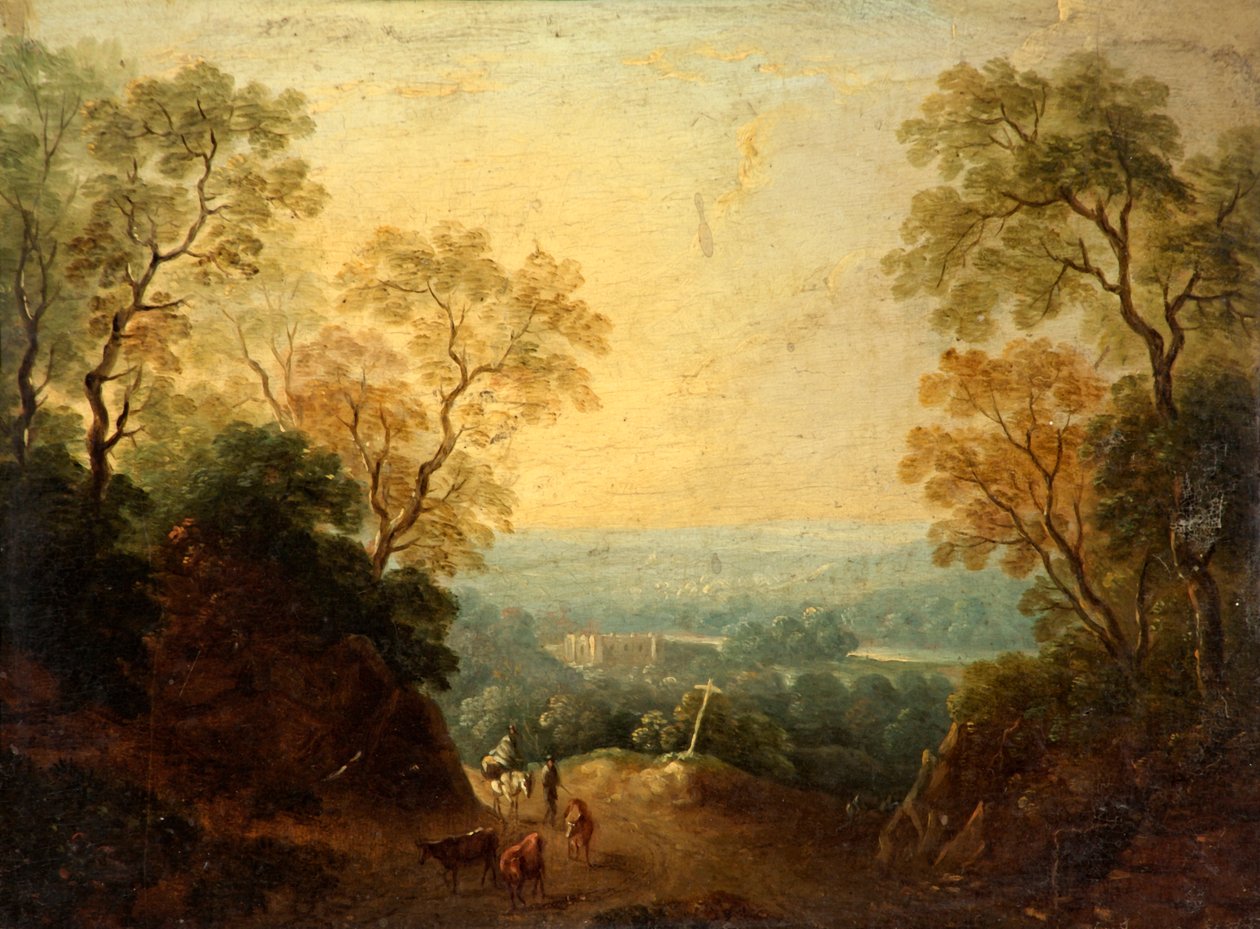 Udsigt over Longleat, ca.1810 af Thomas Barker of Bath