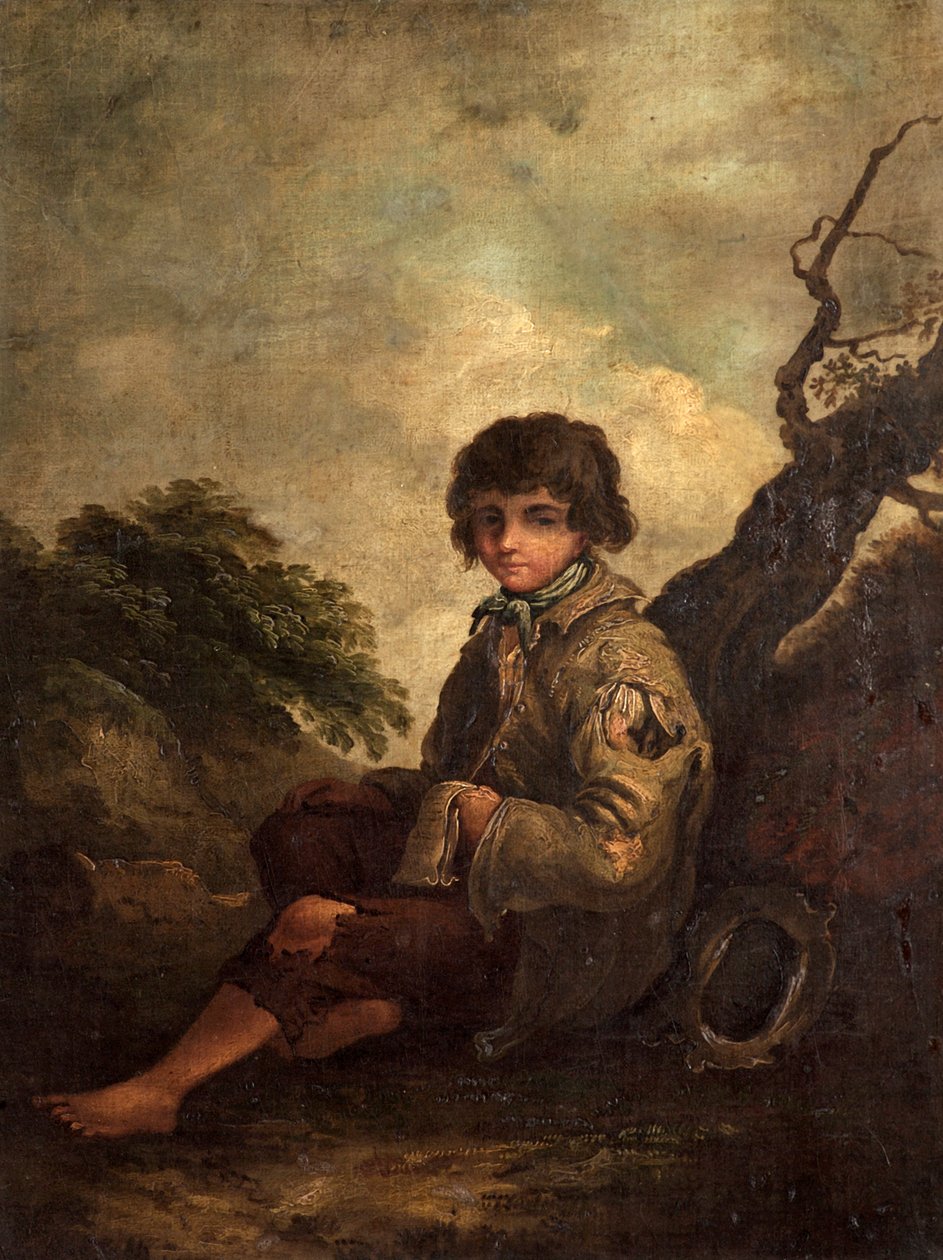 En ung balladesanger af Thomas Barker of Bath