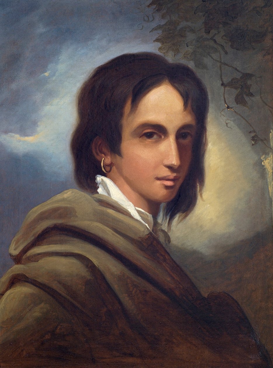 Et fancy hoved, kaldet prinsesse Caraboo af Javasu, ca. 1817 af Thomas Barker of Bath