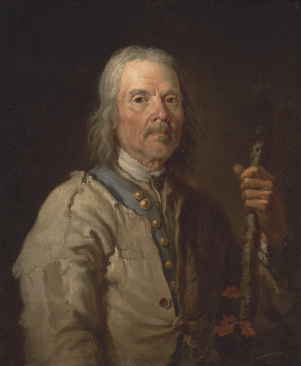 Mand, der holder en stav af Thomas Barker of Bath