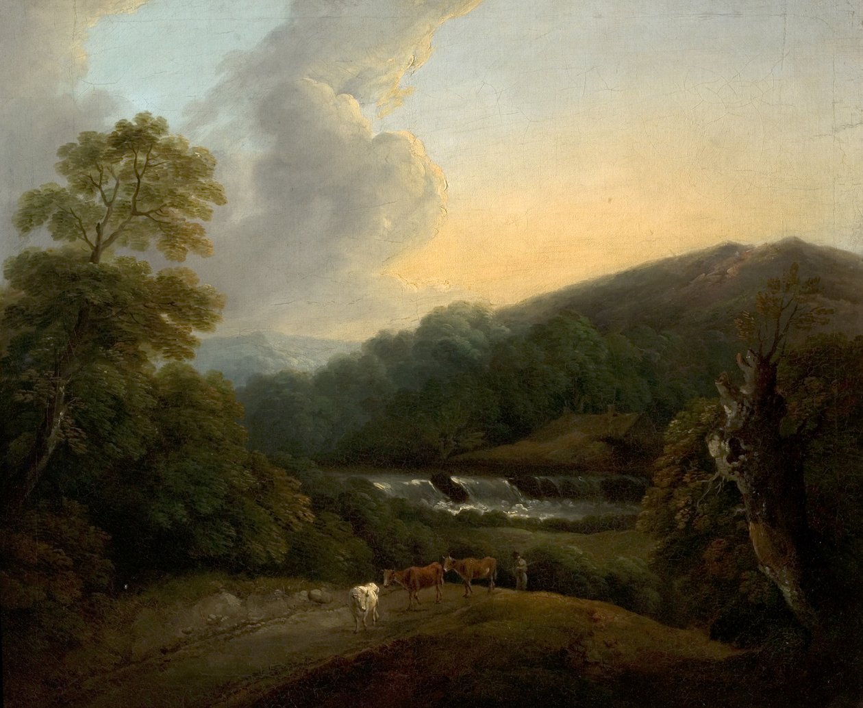 bjergrigt landskab af Thomas Barker of Bath