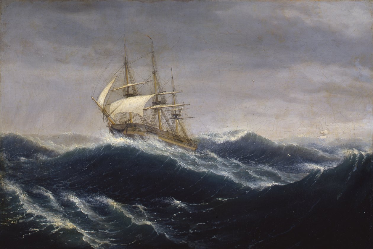 Skibet Ohio, 1829 af Thomas Birch