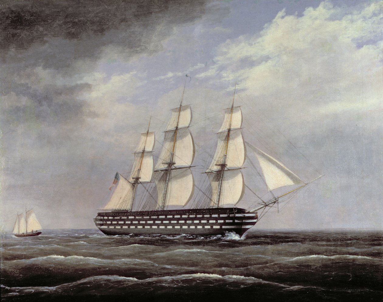 U.S.S. Pennsylvania af Thomas Birch