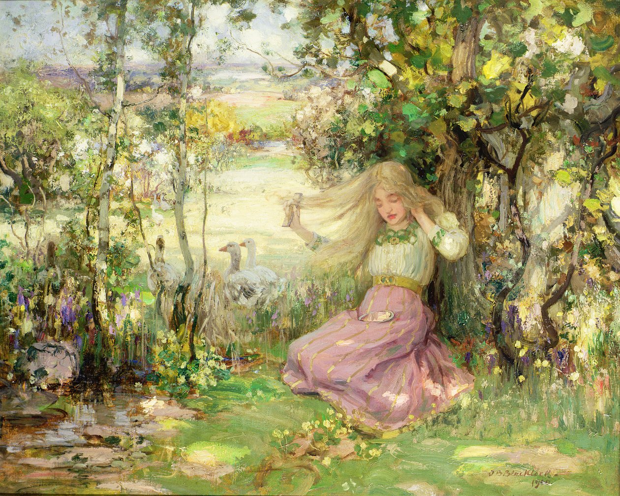 En forårsidyl, 1900 af Thomas Blacklock