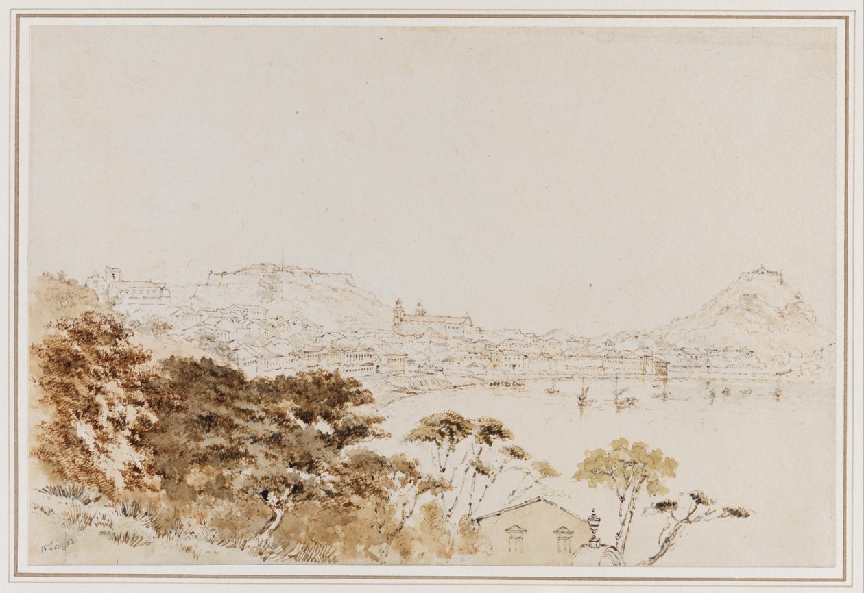 Omfattende udsigt over Macao fra Penha Hill af Thomas Boswall Watson