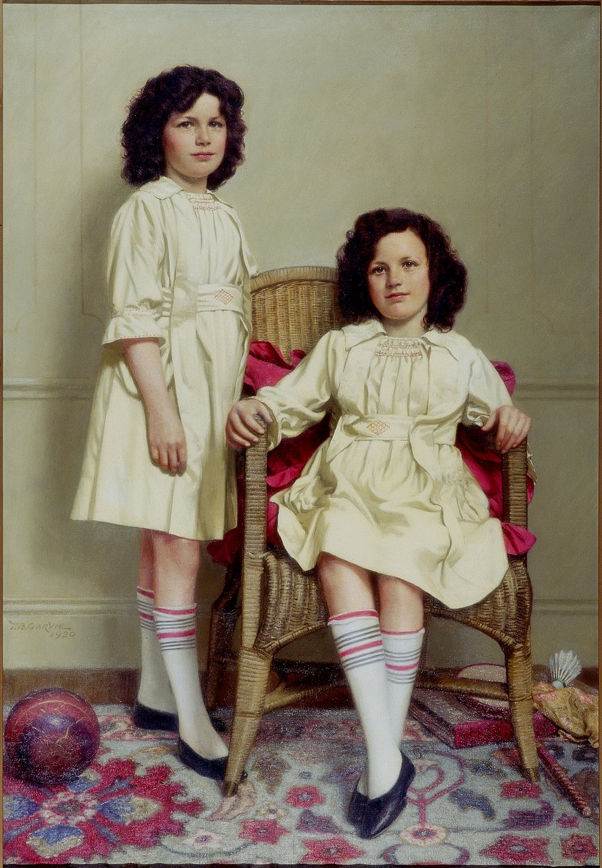 Tvillingerne (Winifred og Leonora Reid), 1920 af Thomas Bowman Garvie