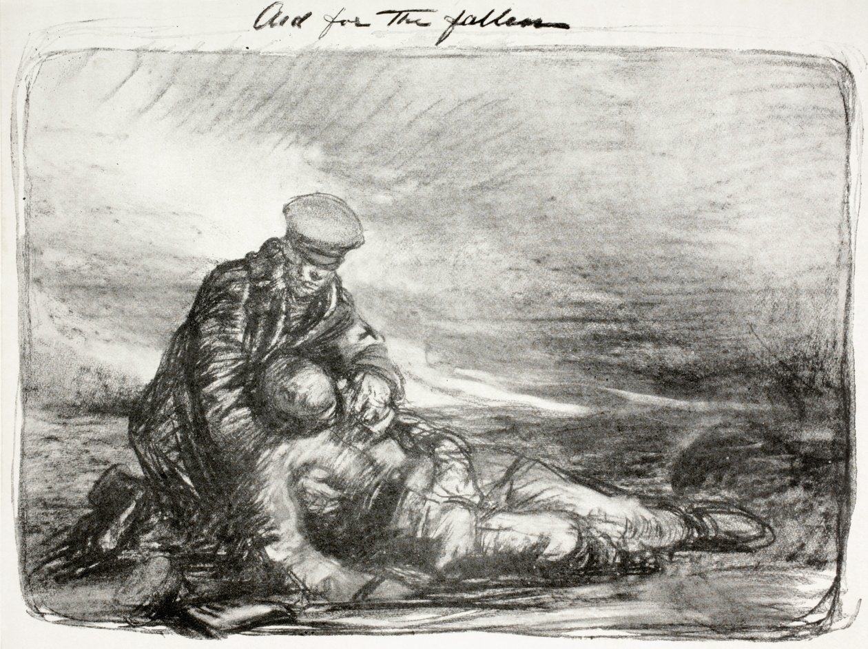 Hjælp til de faldne, 1915 af Thomas Brock